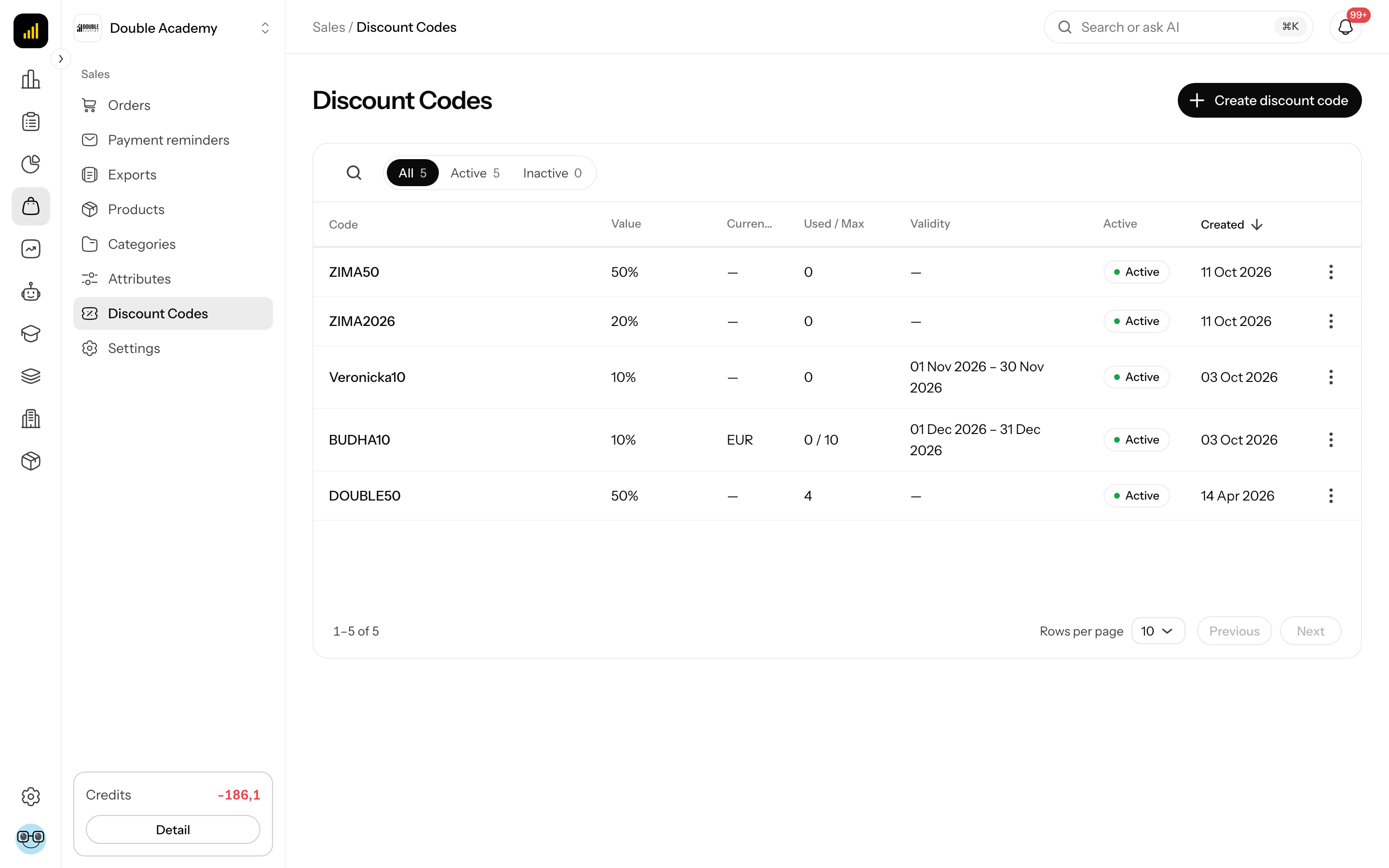 Discount Codes