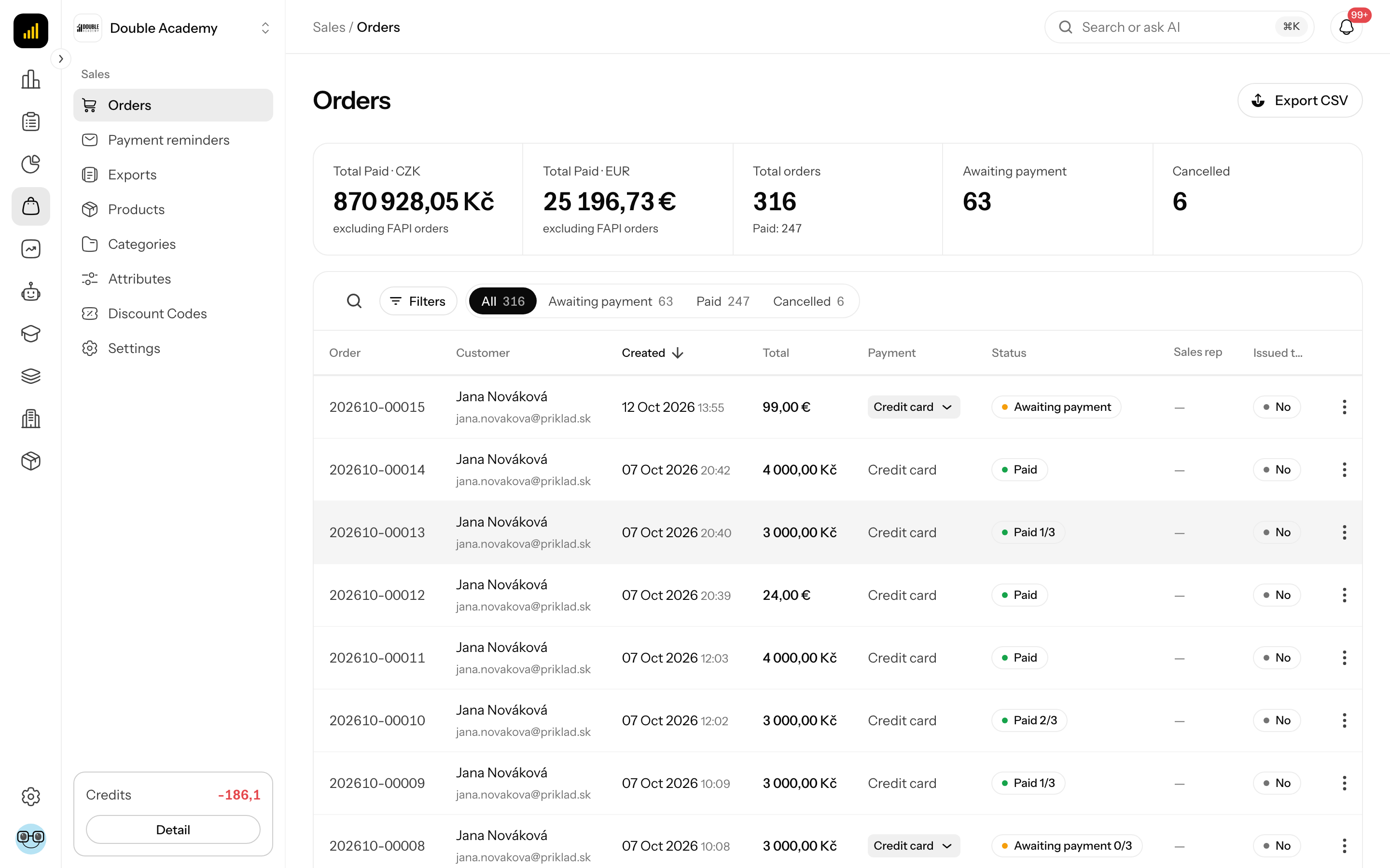 Orders
