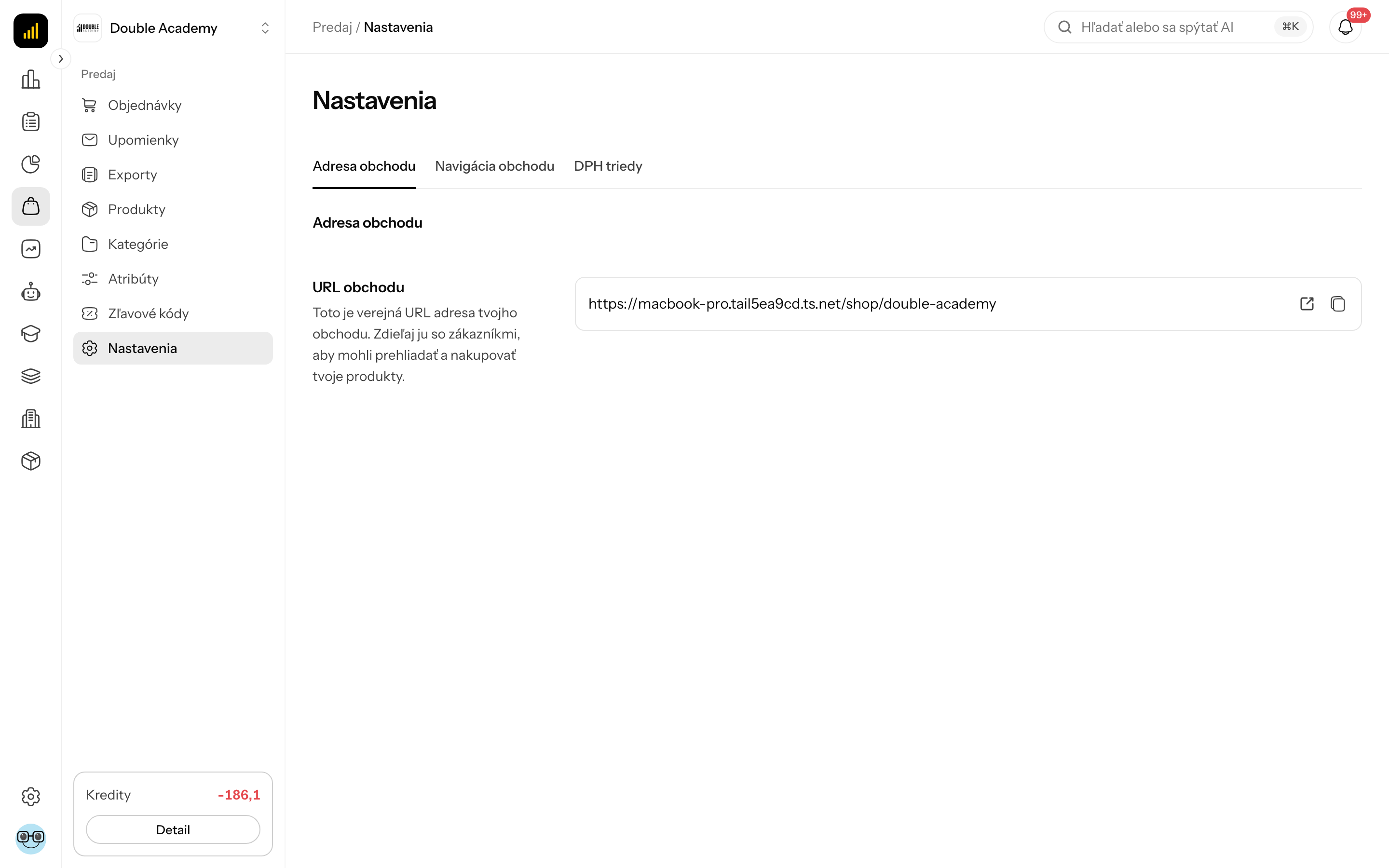 Nastavenia